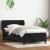 Pat box spring cu saltea, negru, 80x220 cm, catifea GartenMobel Dekor