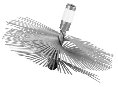 Perie de curățat coșul de fum INOX 180 mm, ștosată, pentru coș inox