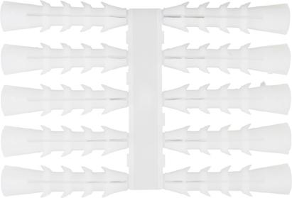 Dibluri din nylon TP 12 mm LDPE, clasice, pe plachetă – set 10 buc