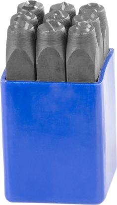 Set poansoane cifre 1–9 Strend Pro, înălțime caractere 8 mm (HR59207)