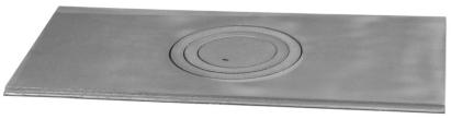 Plată pentru sobă 630x315 mm, cu 1 orificiu pentru plită