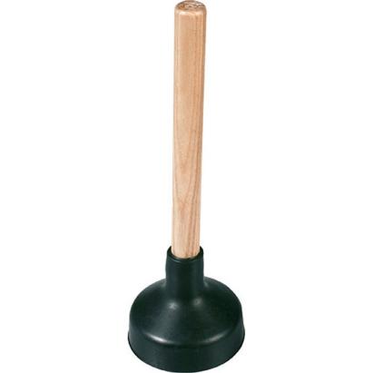 Ventuză desfundat WC MagicHome din cauciuc, 140 mm, cu mâner din lemn