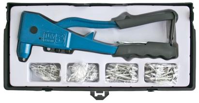 Clește de nituit Strend Pro R1001 SET cu 100 nituri, profesional, 255 mm