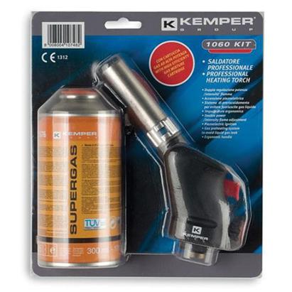 Lampă de lipit Kemper 1060KIT cu cartuș Supergas 175 g, filet 7/16"