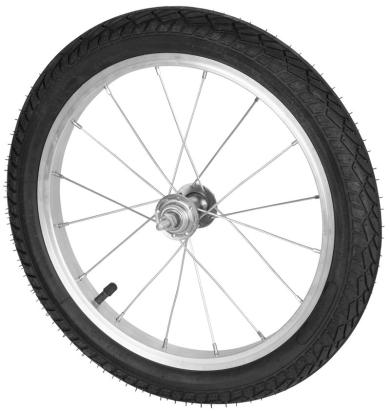 Roată bicicletă PEGAS 16x1,75 (16 inch) cu anvelopă, diametru 39 cm