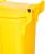 Pubelă Europlast 120 L din HDPE, galbenă, cu roți pentru colectare selectivă