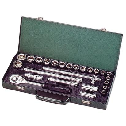 Trusă chei tubulare Honiton 1/2, 25 piese, în cutie pentru transport