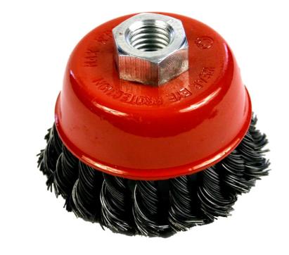 Perie cupă din sârmă torsionată Strend Pro TCB-500, 80 mm, M14