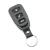 Carcasă telecomandă auto tip normal cu 3 butoane, Carguard, neagră