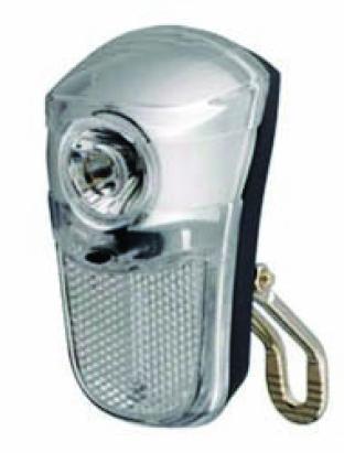 Far pentru bicicletă City cu 2 LED-uri albe Super Bright, 2 funcții, catadioptri