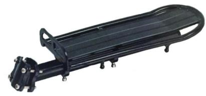 Portbagaj spate pentru bicicletă pe tijă de șa, prindere în 4 șuruburi, 25.4–32 mm