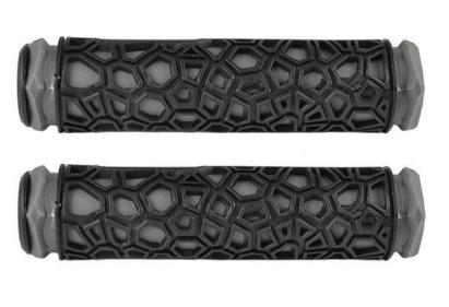 Mansoane bicicleta Cracker din TPR, bi-color negru/gri, 130 mm