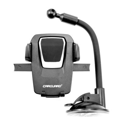 Suport auto universal pentru telefon Carguard, cu ventuză și braț reglabil 20 cm