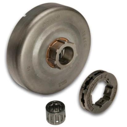 Set oală ambreiaj cu rotiță 3/8 7Z și colivie pentru Stihl MS 341–460