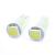 Set 2 becuri LED pentru bord T5 CLD001 12V SMD 18 lm, lumină albă