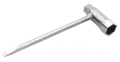 Cheie bujie pentru drujbă 17/19 mm, compatibilă Stihl, cu mâner tip șurubelniță