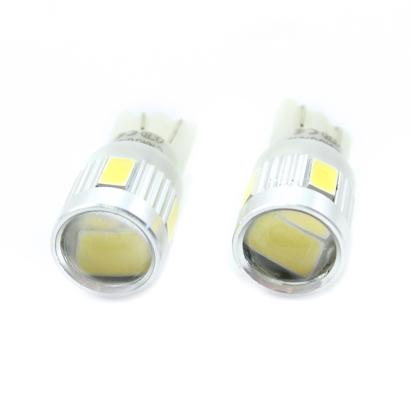 Set 2 becuri LED T10 12V 180 lm pentru iluminare interior și portbagaj