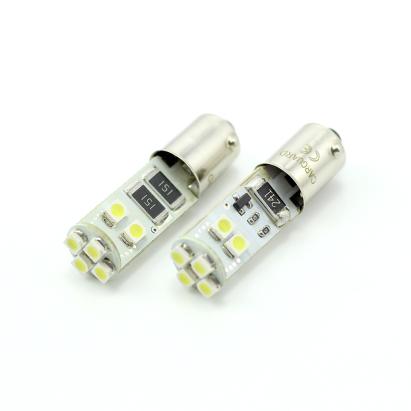 Set 2x bec LED BA9S CANBUS 12V pentru interior auto și portbagaj, 56 lm
