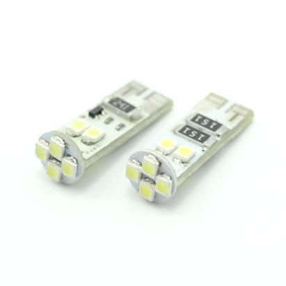 Set 2 becuri LED T10 CANBUS pentru interior și portbagaj, 12V, 56 lm