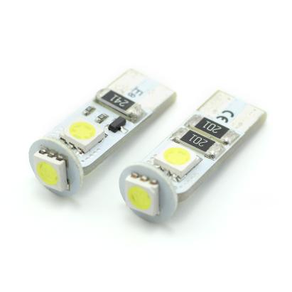 Set 2x bec LED T10 CANBUS pentru interior auto și portbagaj, 12V 3W