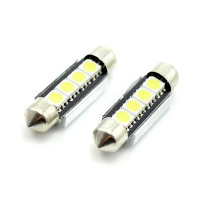 Set 2 becuri LED sofit 39mm CANBUS pentru plafonieră și număr, 12V