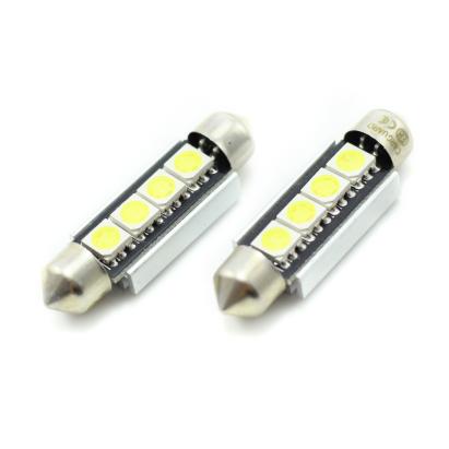 Set 2 becuri LED sofit 41mm CANBUS pentru plafonieră și număr