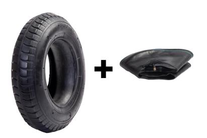 Set anvelopă și cameră pentru roabă 3.50-8, profil mixt, 8PR Gospopro