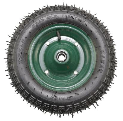 Roată pentru roabă 3.50-7 TT cu rulment, profil mixt, 4PR