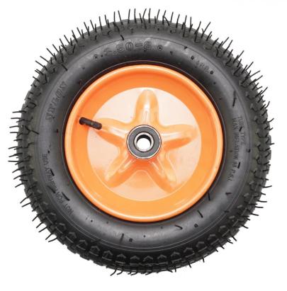 Roată pneumatică pentru roabă 3.50-8 TT, cu rulment, 4PR – Gospopro