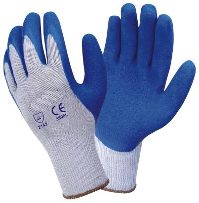 Mănuși de protecție M1 mărimea 10, cu latex antiderapant pentru lucru