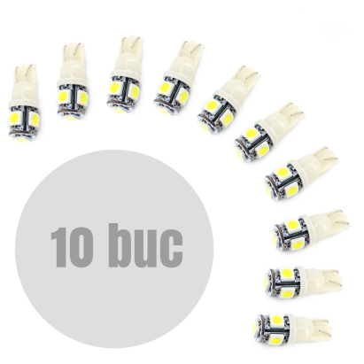 Bec LED poziție T10 CLD301 12V 90 lm SMD, set 10 bucăți Carguard