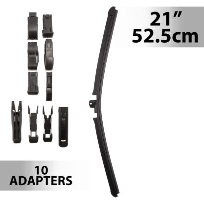 Ștergător parbriz profesional Carguard 21 inch (52,5 cm) cu 10 adaptoare
