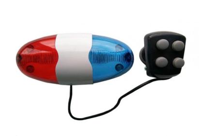 Alarmă luminoasă JY-155 cu 6 LED și 4 sunete, model Poliție, Blade