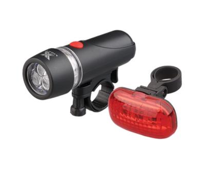 Set lanternă față și stop spate pentru bicicletă, 5+5 LED, Ultra Bright