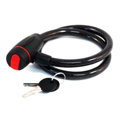 Antifurt cu cheie tip C, cablu 60 cm (15x7 mm) pentru bicicleta/trotineta