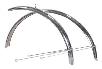 Set aripi metalice pentru bicicletă 26 inch, cromate, 1,5 mm Blade