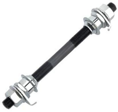 Ax față pentru bicicletă 26", metal negru, 140 mm (3/8" x 140 mm)