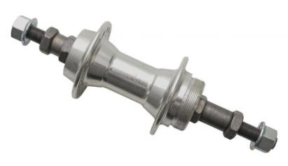 Butuc spate 26" pe filet, aluminiu cu rulment, 36H, ax 3/8x180mm