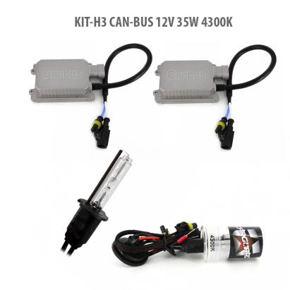 Kit xenon H3 CAN-BUS 12V 35W 4300K, Carguard, cu balasturi