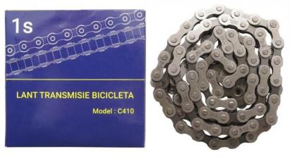 Lanț bicicletă KMC 1 viteză, 114 zale, pentru 28" (single speed)