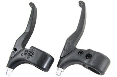 Set manete frână din plastic negre, universale, Blade pentru bicicletă