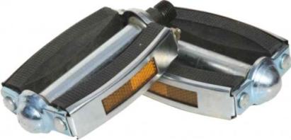 Pedale pentru bicicletă din cauciuc cu ranforsări metalice curbate Blade