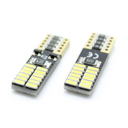Set 2 becuri LED CANBUS T10 (W5W) pentru iluminare interior si portbagaj