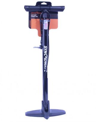Pompa de podea pentru bicicleta cu tub metalic si maner din plastic