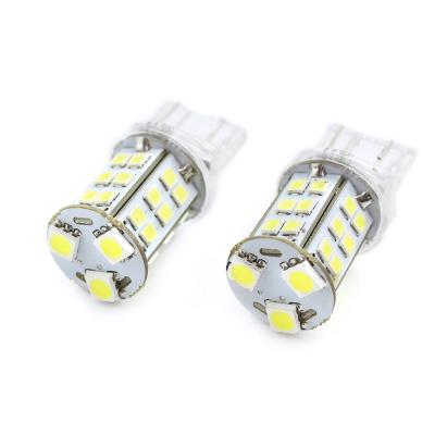 Set 2 becuri LED T20 W21/5W CLD022 33SMD 12V pentru interior si portbagaj