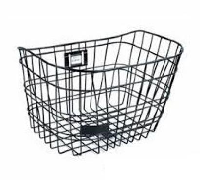 Coș față metalic tip grilaj pentru bicicletă, 34x23x27 cm, Blade