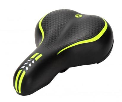 Șa MTB Blade Acid cu gel, confort sporit, negru-verde