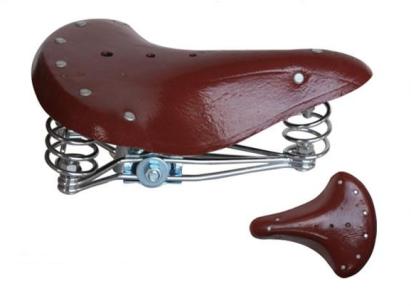 Șa de bicicletă tip poștaș cu arcuri, confort sporit la pedalat