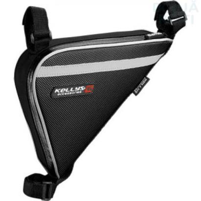 Borsetă de cadru pentru bicicletă, tip triunghi, cu fermoar și benzi velcro