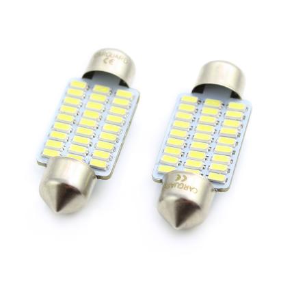Set 2 becuri LED sofit 36 mm 12V pentru plafonieră și număr, CLD023